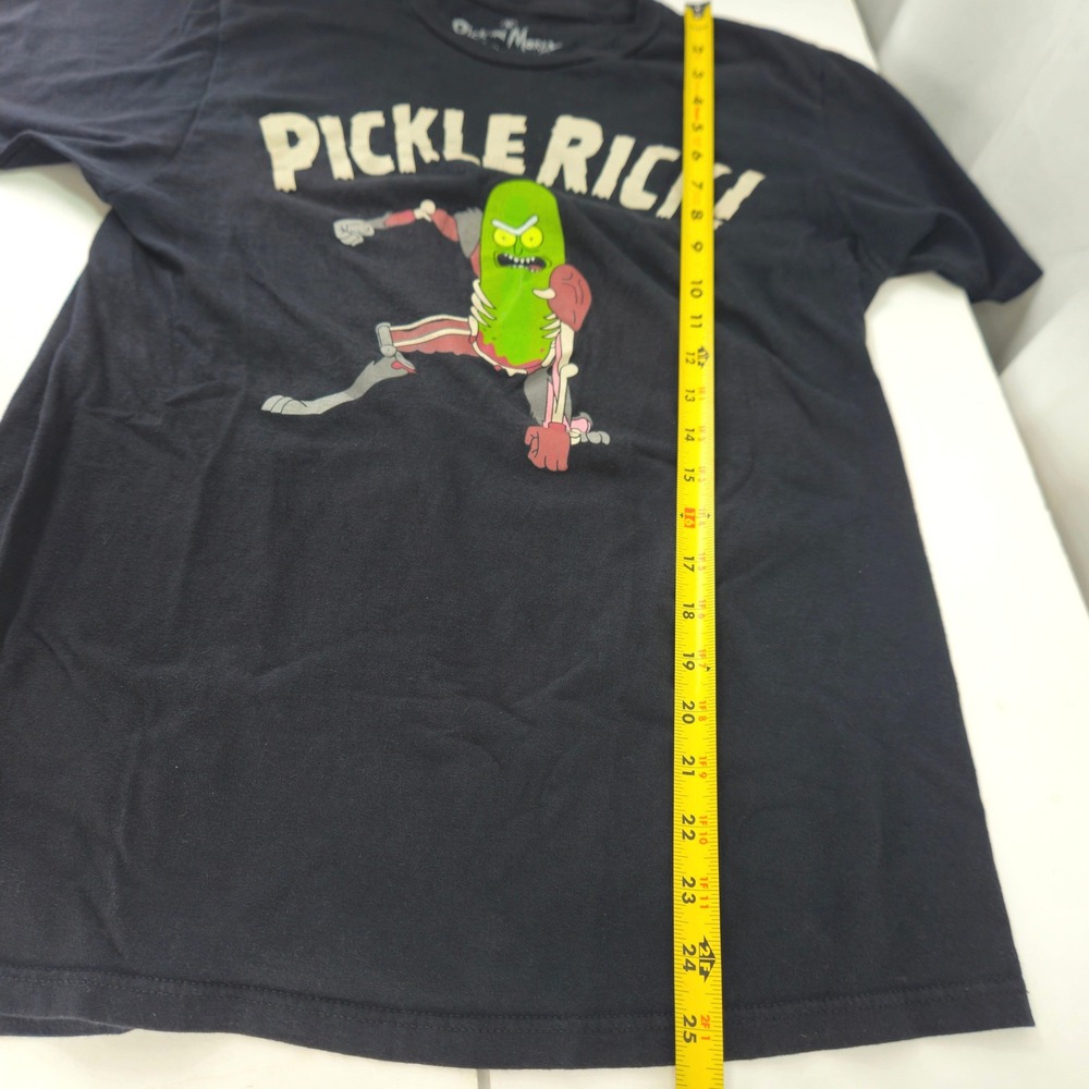Rick and Morty Pickle Rick Black Graphic T-Shirt Adult Swim Ripple Junction M - Picture 3 of 5